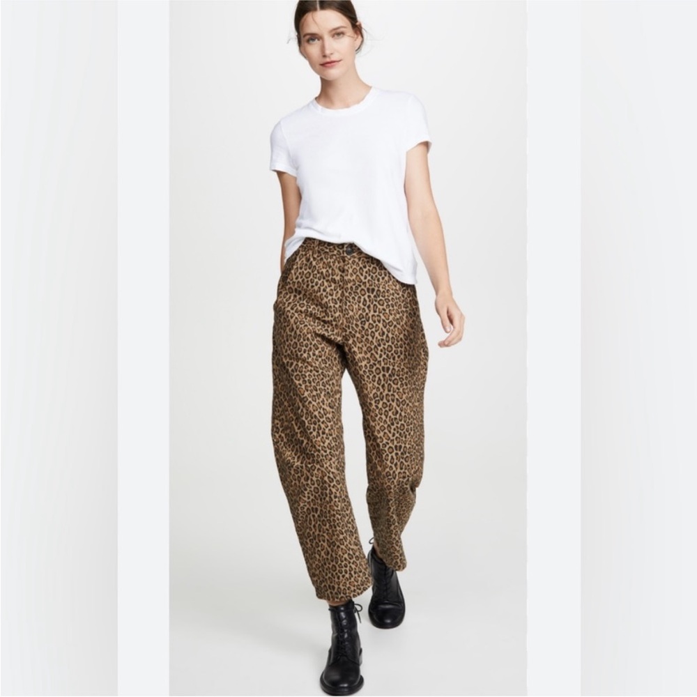 Nili Lotan Emerson Pant in Leopard Sz 00 Barrel